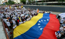 La "prise de Caracas", manifestation de l'opposition vénézuélienne pour réclamer le départ du président Maduro, le 1er septembre 2016 à Caracas