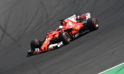 Le pilote Allemand, Sebastian Vettel, vainqueur du Grand Prix de Hongrie de Formule 1, le 30 juillet 2017 à Budapest