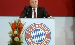 L'ancien président du Bayern Munich Uli Hoeness lors de l'assemblée générale annuelle du club, le 2 mai 2014