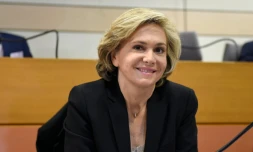 Valérie Pécresse lors de l'élection à la présidence de la région Ile-de-Frane le 18 décembre 2015 à Paris