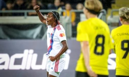 La Lyonnaise et Néo-internationale Melvine Malard à la Bravida Arena de Goteborg en Suède le 5 octobre 2021.