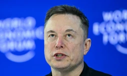Elon Musk à Davos, en, Suisse, le 22 janvier 2026