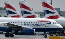 Des avions de la compagnie British Airways sur le tarmac de l'aéroport de Londres, le 3 mai 2019