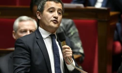 Le ministre des Comptes publics Gérald Darmanin, à l'Assemblée nationale, le 31 octobre 2017