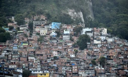 Vue de la favela de Rocinha, à Rio de Janeiro, le 9 juin 2014