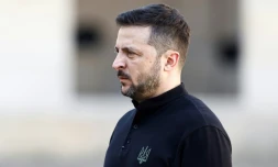 Le président ukrainien Volodymyr Zelensky aux Invalides à Paris, le 7 juin 2024