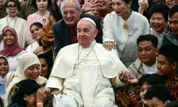 Le pape François rencontre des jeunes à Jakarta, le 4 septembre 2024