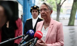 La ministre de l'Education Elisabeth Borne à Paris, le 26 juin 2025