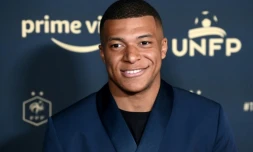 L'attaquant français du Paris Saint-Germain, Kylian MBappé, avant la 30e édition de la cérémonie de remise des trophées de l'UNFP (Union nationale des joueurs professionnels de football français), à Paris