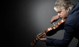 Le célèbre violoniste de jazz Didier Lockwood, le 31 mai 2017 à Paris
