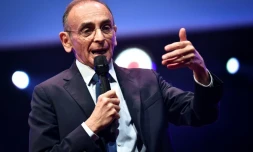 Le candidat Reconquête! à la présidentielle Eric Zemmour, le 22 février 2022 à Paris 