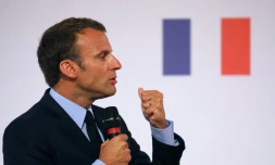 Emmanuel Macron à Paris le 22 mai 2018