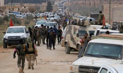 Des soldats turcs près d'Al-Bab, en Syrie, le 9 février 2017