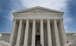 Vue de la Cour suprême américaine à Washington le 15 juin 2017 