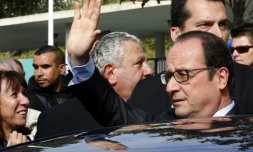 Le président français Francois Hollande à Marseille le 8 octobre 2015