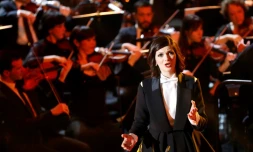 La mezzo-soprano Marianne Crebassa lors des "Victoires de la musique classique" le 1er février 2017