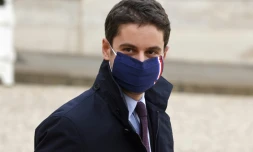 Le porte-parole du gouvernement Gabriel Attal le 20 janvier 2021 à Paris 