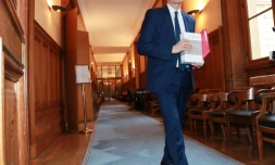 Le président de la Cour des comptes, Didier Migaud, à l'occasion de la publication du rapport annuel de l'institution, le 6 février 2019, à Paris 