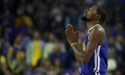 Le joueur des Golden State Warriors Kevin Durant lors du match face à Orlando Magic le 26 novembre 2018