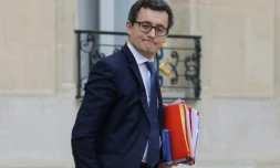 Le ministre de l'Action et des Comptes publics Gérald Darmanin à Paris, le 14 février 2018