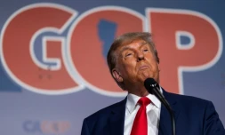 L'ancien président des Etats-Unis, Donald Trump, s'exprime lors d'une convention du Parti républicain en Californie, le 29 septembre 2023, à Anaheim