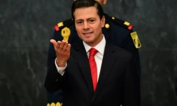 Le président mexicain Enrique Pena Nieto, le 23 janvier 2017 à Mexico