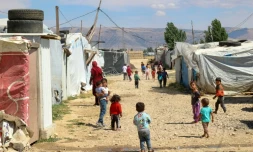 Le camp de réfugiés syriens de Saadnayel, dans l'est du Liban, le 13 juin 2023