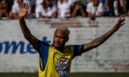 Le Brésilien Neymar lors d'un match de charité à Sao Paulo, le 13 juillet 2019