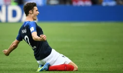Le défenseur français Benjamin Pavard buteur lors de la victoire face à l'Argentine à Kazan en 8e de finale du Mondial le 30 juin 2018