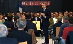 Emmanuel Macron à Rodez, le 3 octobre 2019