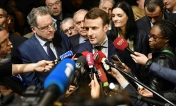 Emmanuel Macron, le 1er mars, au salon de l'Agriculture à Paris