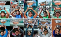 Rafael Nadal sacré aux internationaux de France de Roland-Garros, représenté en dix actes, le 11 juin 2017