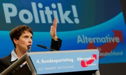 La prĂ©sidente du parti populiste allemand Alternative fĂŒr Deutschland (AfD), Frauke Petry Ă , le 28 novembre 2015