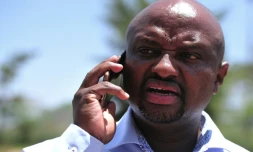 Le directeur général de la fédération kényane d'athlétisme, Isaac Mwangi, le 18 février 2016 à Nairobi