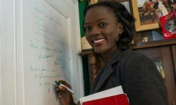 Rama Yade, vice-présidente du Parti radical, le 31 août 2015 à Chanceaux-prÚs-Loches (Inde-et-Loire)