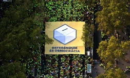 Des séparatistes catalans manifestent à Barcelone pour la "Diada", le 11 septembre 2017