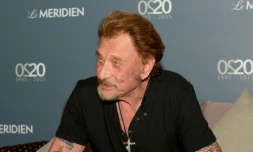 Johnny le 29 avril 2016 avant un concert à Nouméa