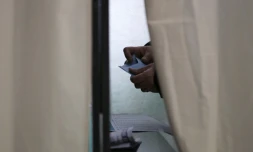 Un bureau de vote à Saint-Etienne-du-Rouvray, le 13 décembre 2015