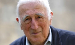 Jean Vanier photographié le 23 septembre 2014 à son domicile de Trosly-Breuil dans l'Oise 