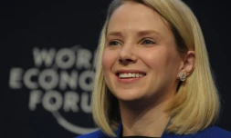 La patronne Yahoo! Marissa Mayer, le 22 janvier 2014 Ă Davos