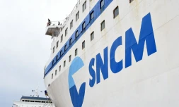 Un navire de la SNCM le 20 novembre 2015 dans le port de Marseille