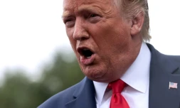 Le président américain Donald Trump s'exprime depuis les jardins de la Maison Blanche