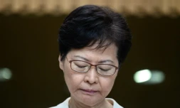 La cheffe de l'exécutif hong-kongais Carrie Lam, le 5 septembre 2019 à Hong Kong