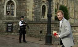 Le prince Harry à Windsor près de Londres, le 18 mai 2018