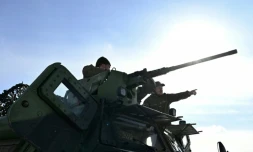 Des militaires ukrainiens de la 24e brigade mécanisée dans la région de Donetsk, le 16 février 2025