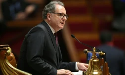 Le président de l'Assemblée nationale, Richard Ferrand, lors d'une séance de questions au gouvernement, le 23 janvier 2019