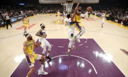 LeBron James lors d'un match des Lakers contre la Nouvelle-Orléans, le 25 février 2020 à Los Angeles