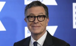 L'animateur et humoriste Stephen Colbert lors d'un gala à New York, le 9 décembre 2025.