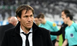 L'entraîneur de Marseille Rudi Garcia suit le match face à Nancy au Vélodrome, le 4 décembre 2016 