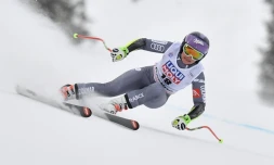 La Française Tessa Worley à Cortina d'Ampezzo le 21 janvier 2018
